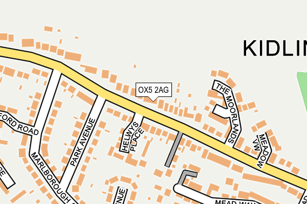 OX5 2AG map - OS OpenMap – Local (Ordnance Survey)