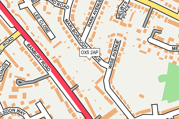 OX5 2AP map - OS OpenMap – Local (Ordnance Survey)