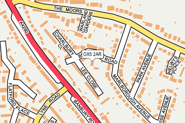 OX5 2AR map - OS OpenMap – Local (Ordnance Survey)