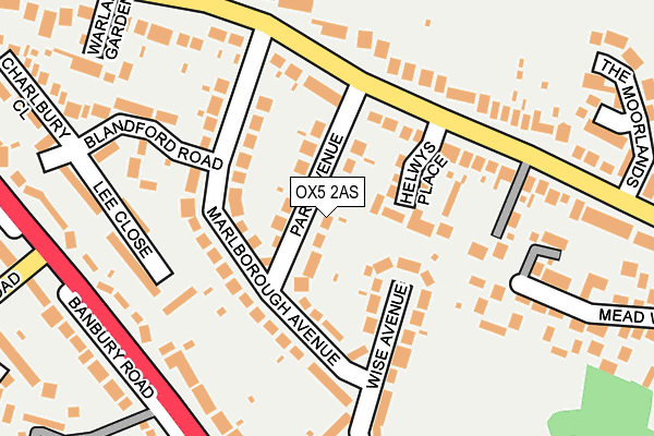 OX5 2AS map - OS OpenMap – Local (Ordnance Survey)