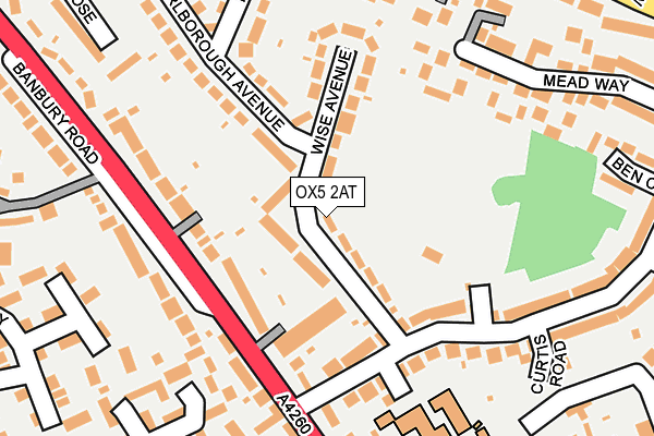 OX5 2AT map - OS OpenMap – Local (Ordnance Survey)