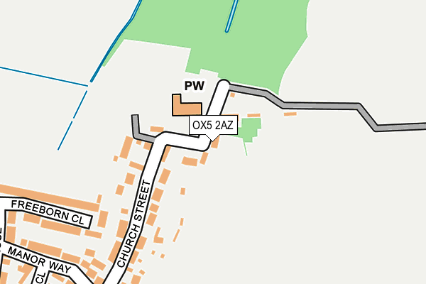 OX5 2AZ map - OS OpenMap – Local (Ordnance Survey)