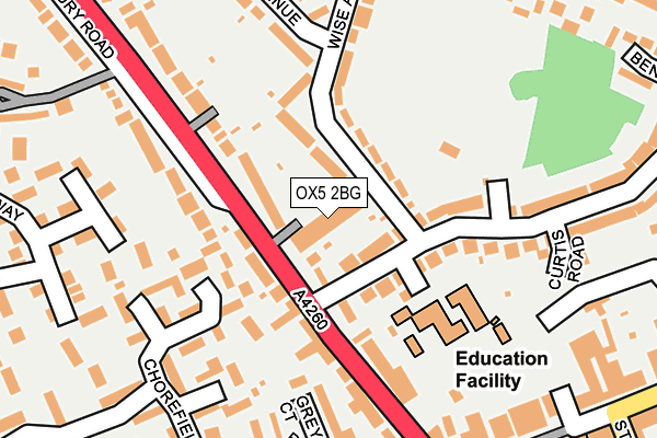 OX5 2BG map - OS OpenMap – Local (Ordnance Survey)