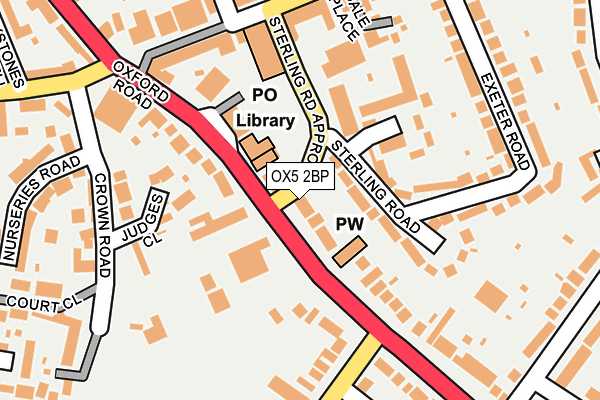 OX5 2BP map - OS OpenMap – Local (Ordnance Survey)