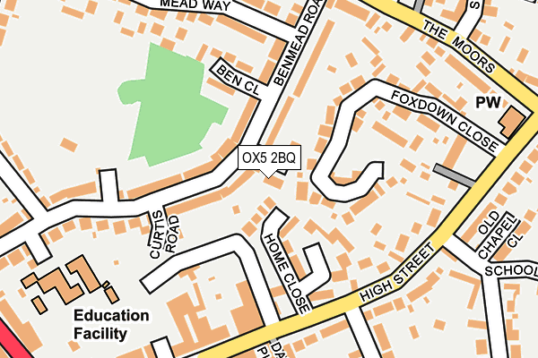 OX5 2BQ map - OS OpenMap – Local (Ordnance Survey)