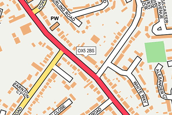 OX5 2BS map - OS OpenMap – Local (Ordnance Survey)