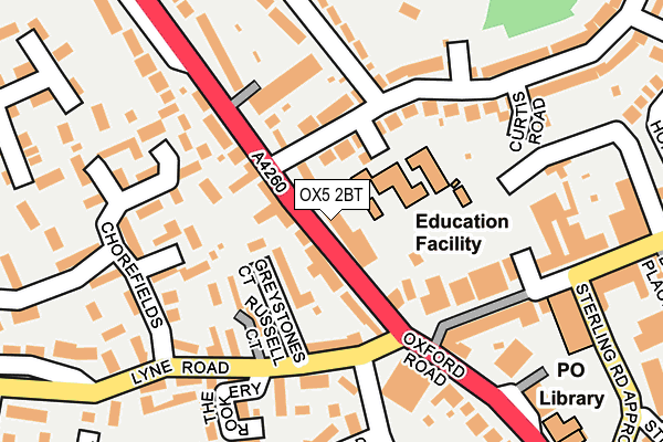 OX5 2BT map - OS OpenMap – Local (Ordnance Survey)