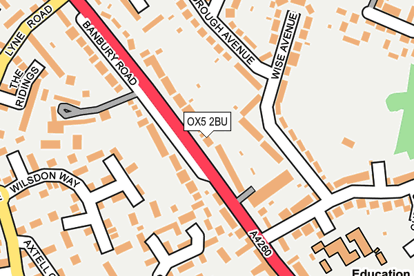 OX5 2BU map - OS OpenMap – Local (Ordnance Survey)