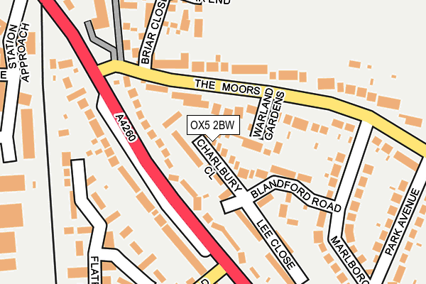 OX5 2BW map - OS OpenMap – Local (Ordnance Survey)