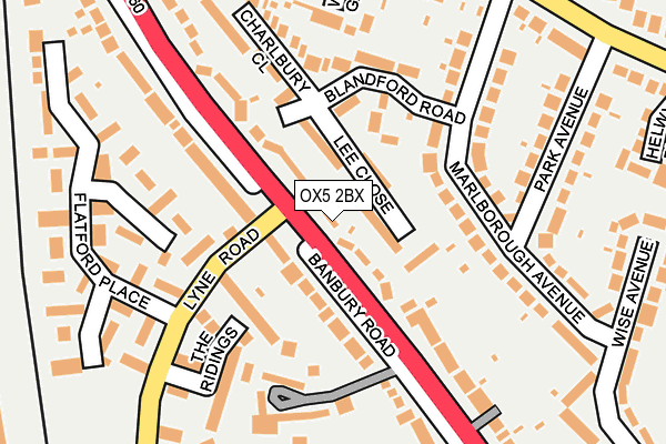 OX5 2BX map - OS OpenMap – Local (Ordnance Survey)