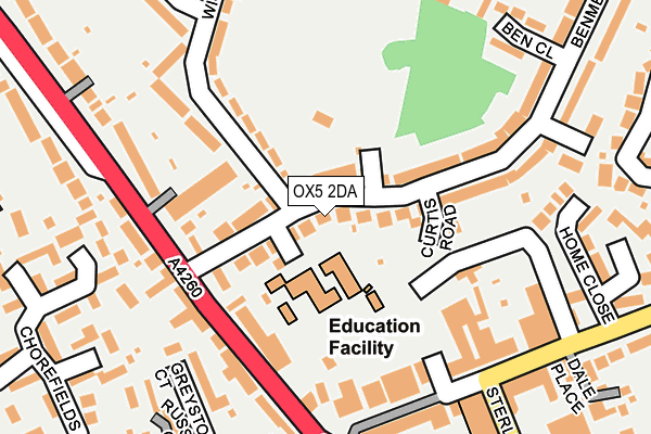 OX5 2DA map - OS OpenMap – Local (Ordnance Survey)