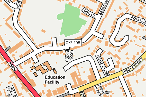 OX5 2DB map - OS OpenMap – Local (Ordnance Survey)