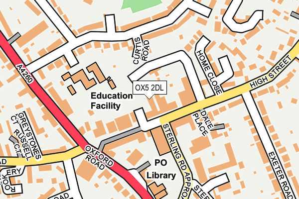 Map of HALLS OXFORD LIMITED at local scale