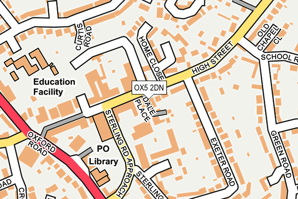 OX5 2DN map - OS OpenMap – Local (Ordnance Survey)