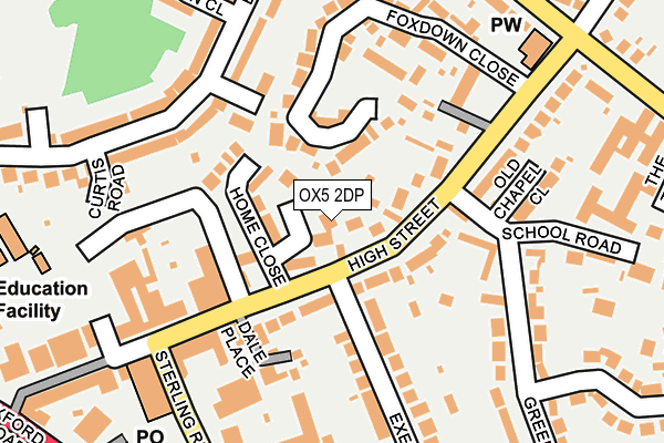 OX5 2DP map - OS OpenMap – Local (Ordnance Survey)