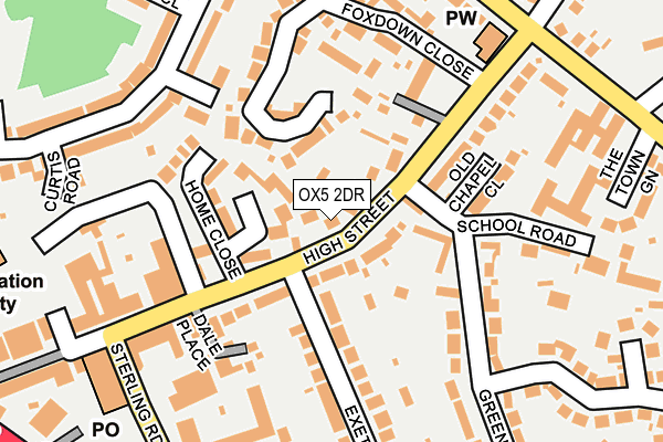 OX5 2DR map - OS OpenMap – Local (Ordnance Survey)