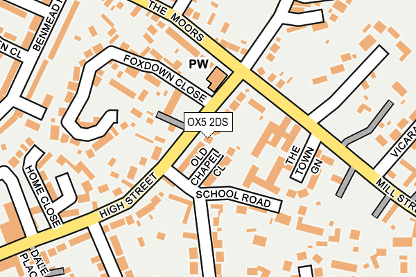 OX5 2DS map - OS OpenMap – Local (Ordnance Survey)