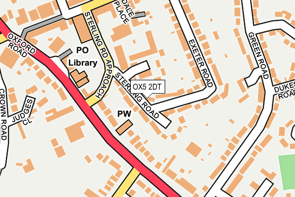 OX5 2DT map - OS OpenMap – Local (Ordnance Survey)