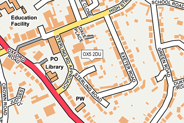 OX5 2DU map - OS OpenMap – Local (Ordnance Survey)