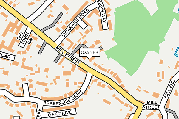 OX5 2EB map - OS OpenMap – Local (Ordnance Survey)