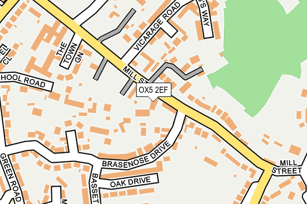 OX5 2EF map - OS OpenMap – Local (Ordnance Survey)