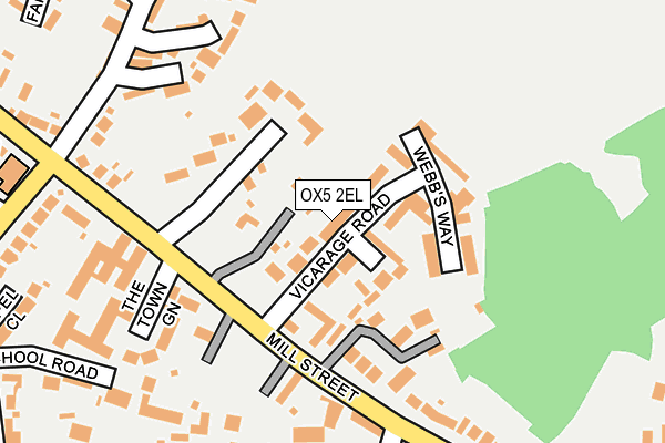 OX5 2EL map - OS OpenMap – Local (Ordnance Survey)