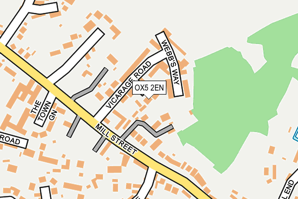 OX5 2EN map - OS OpenMap – Local (Ordnance Survey)