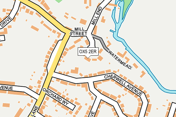 OX5 2ER map - OS OpenMap – Local (Ordnance Survey)