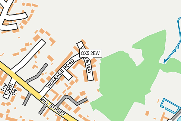 OX5 2EW map - OS OpenMap – Local (Ordnance Survey)