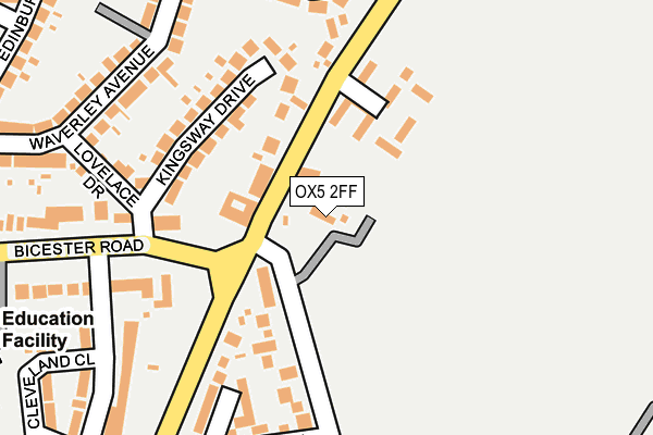 OX5 2FF map - OS OpenMap – Local (Ordnance Survey)