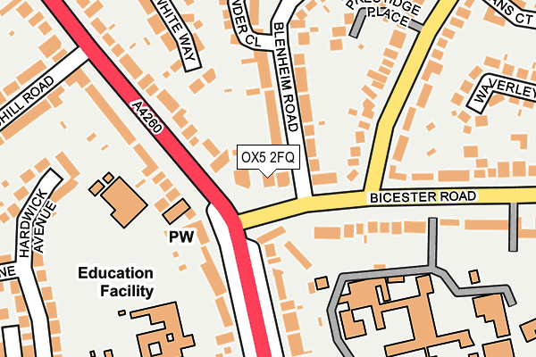 OX5 2FQ map - OS OpenMap – Local (Ordnance Survey)