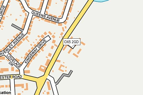 OX5 2GD map - OS OpenMap – Local (Ordnance Survey)