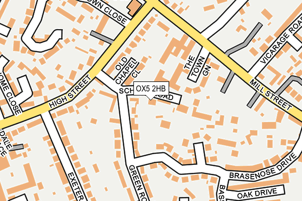 OX5 2HB map - OS OpenMap – Local (Ordnance Survey)