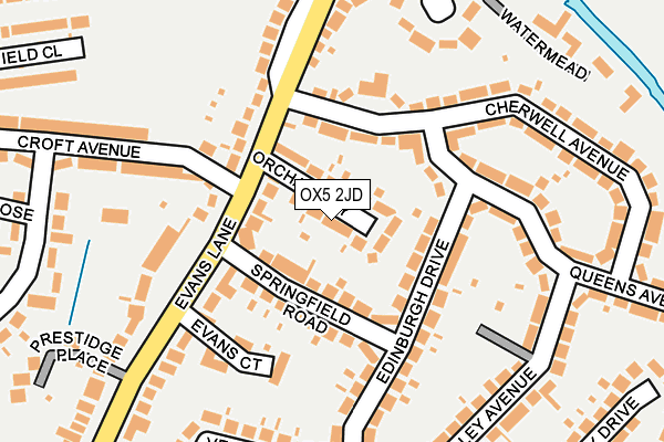 OX5 2JD map - OS OpenMap – Local (Ordnance Survey)