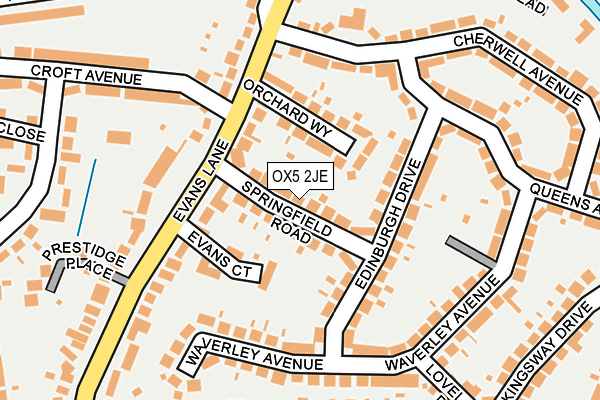 OX5 2JE map - OS OpenMap – Local (Ordnance Survey)