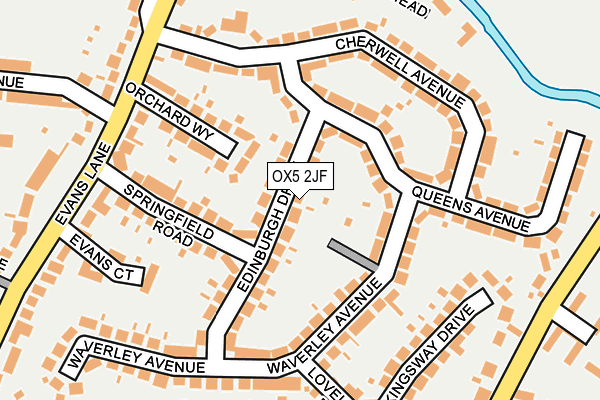 OX5 2JF map - OS OpenMap – Local (Ordnance Survey)