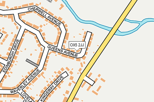 OX5 2JJ map - OS OpenMap – Local (Ordnance Survey)