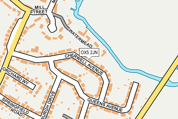 OX5 2JN map - OS OpenMap – Local (Ordnance Survey)
