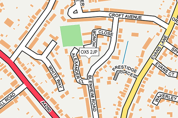 OX5 2JP map - OS OpenMap – Local (Ordnance Survey)