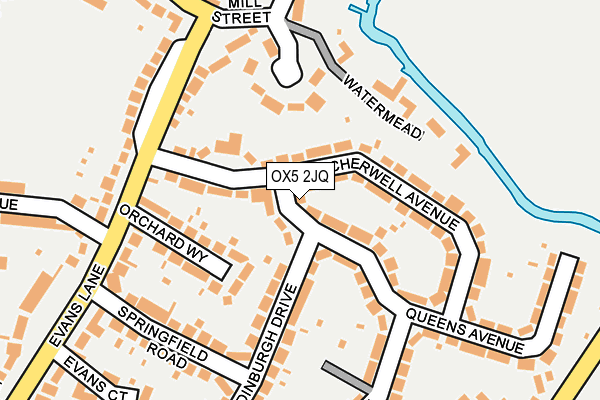 OX5 2JQ map - OS OpenMap – Local (Ordnance Survey)