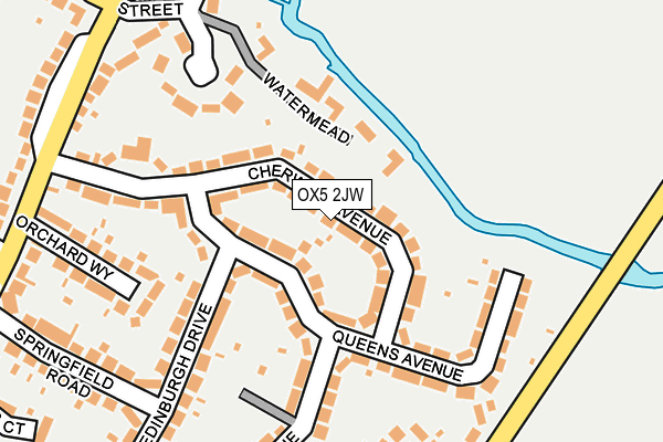 OX5 2JW map - OS OpenMap – Local (Ordnance Survey)