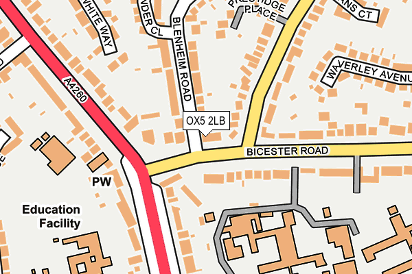 OX5 2LB map - OS OpenMap – Local (Ordnance Survey)