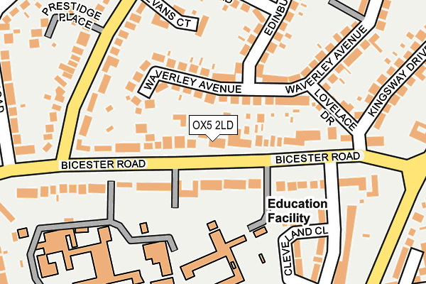 OX5 2LD map - OS OpenMap – Local (Ordnance Survey)
