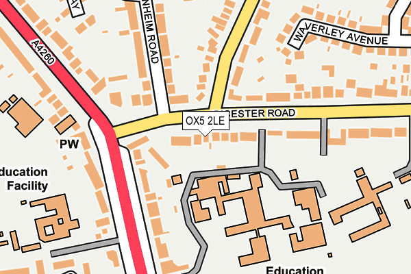 OX5 2LE map - OS OpenMap – Local (Ordnance Survey)