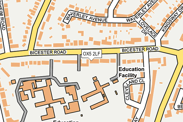 OX5 2LF map - OS OpenMap – Local (Ordnance Survey)