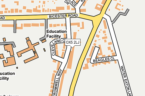 OX5 2LJ map - OS OpenMap – Local (Ordnance Survey)