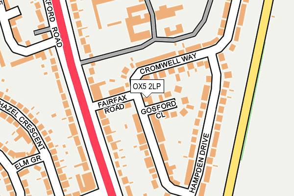 OX5 2LP map - OS OpenMap – Local (Ordnance Survey)