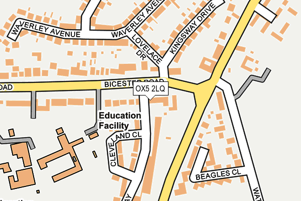 OX5 2LQ map - OS OpenMap – Local (Ordnance Survey)
