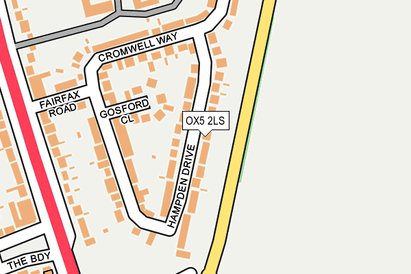 OX5 2LS map - OS OpenMap – Local (Ordnance Survey)