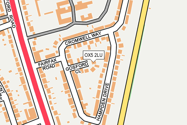 OX5 2LU map - OS OpenMap – Local (Ordnance Survey)